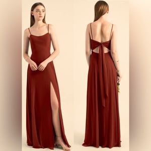 Jenny Yoo Kiara Dreaa color Rust size 16 US